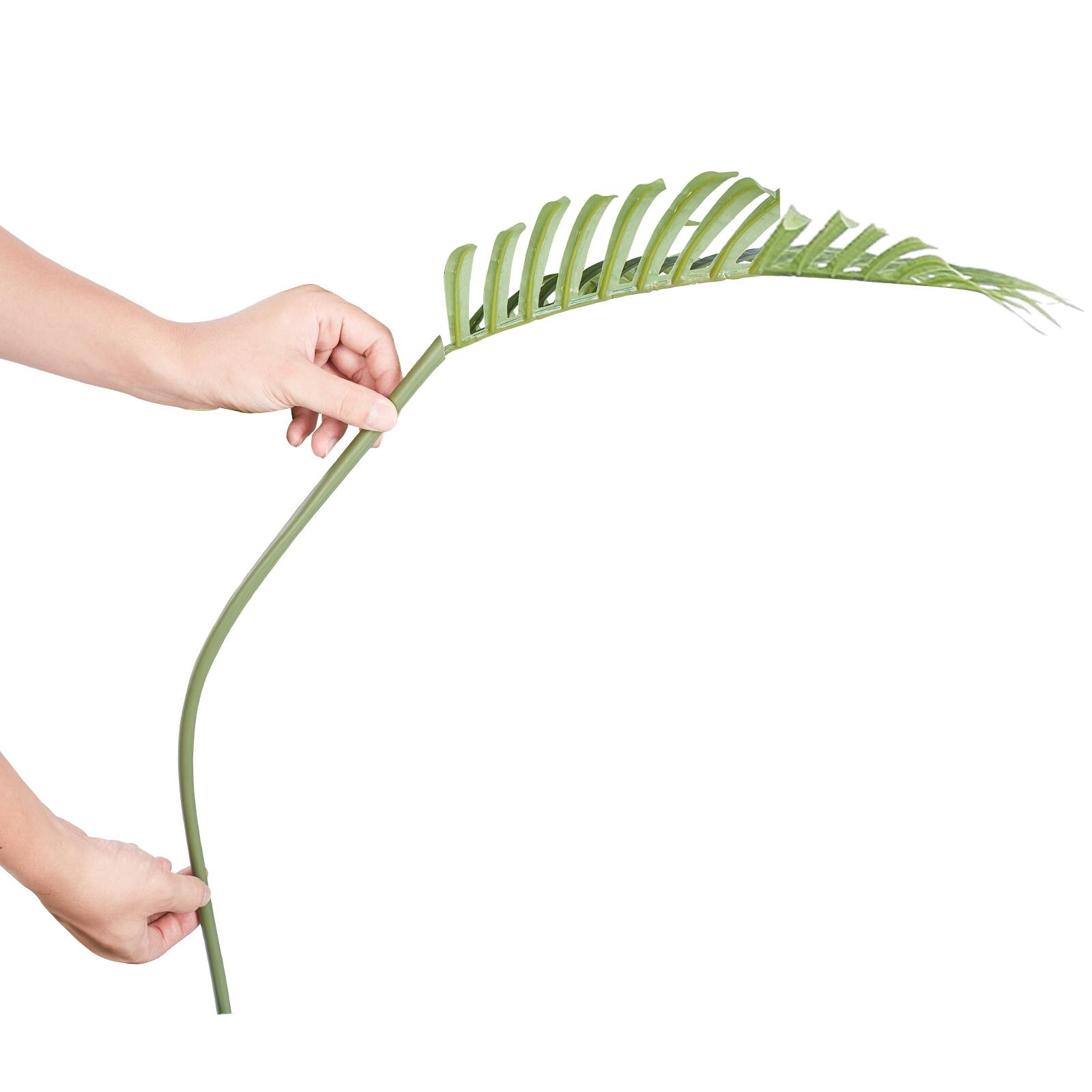 Alt View 5. VEVOR - Artificial Palm Tree, 4 FT Tall Faux Plant, Secure PE Material & Anti-Tip Tilt Protection Low-Maintenance Plant - Green.