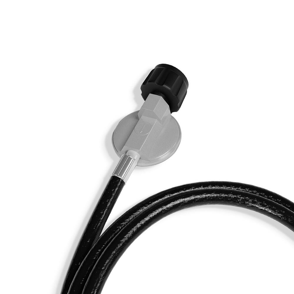 Left. Empava - 5FT Propane Hose – 80K BTU, Quick-Connect SAE, Leak-Proof, 1-Year Warranty for Grills & Fire Pits - Black.