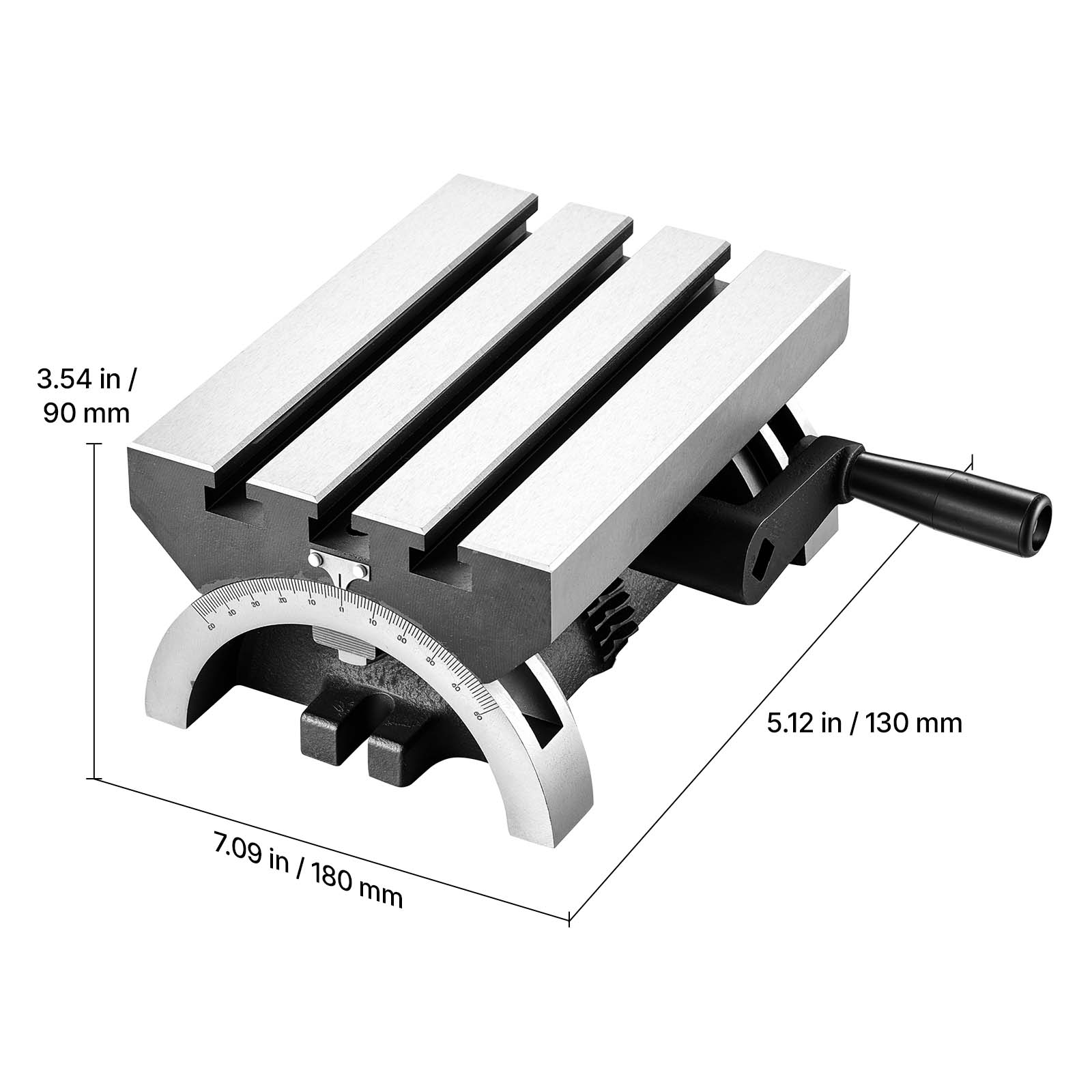3.54 in / 90 mm  
5.12 in / 130 mm  
7.09 in / 180 mm