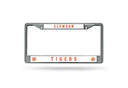 Rico Industries - Clemson University Tigers Chrome Metal License Plate Frame - Multi
