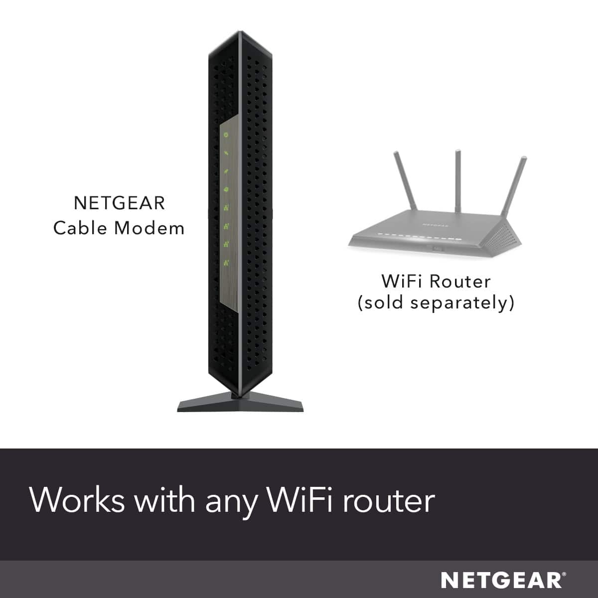 NETGEAR – Nighthawk 32 x 8 DOCSIS 3.1 Cable Modem – Black – Sansujyuku