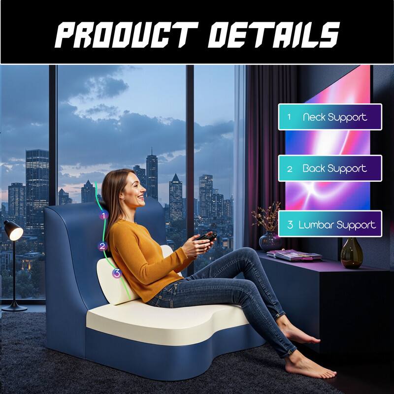 PRODUCT DETAILS

1. Neck Support  
2. Back Support  
3. Lumbar Support