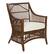 Angle. OSP Home Furnishings - Maui Chair - Cream/Brown.
