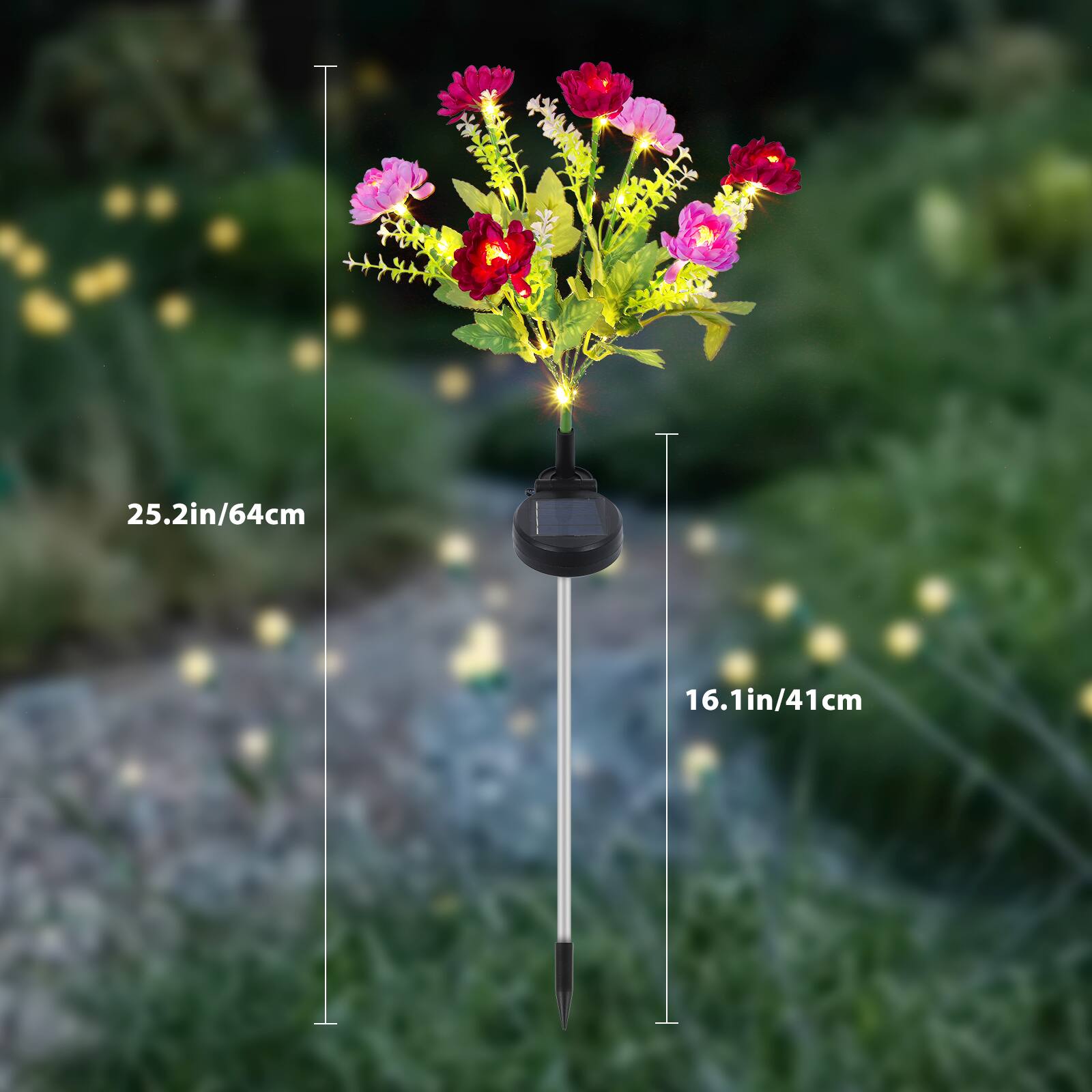 25.2in/64cm  
16.1in/41cm