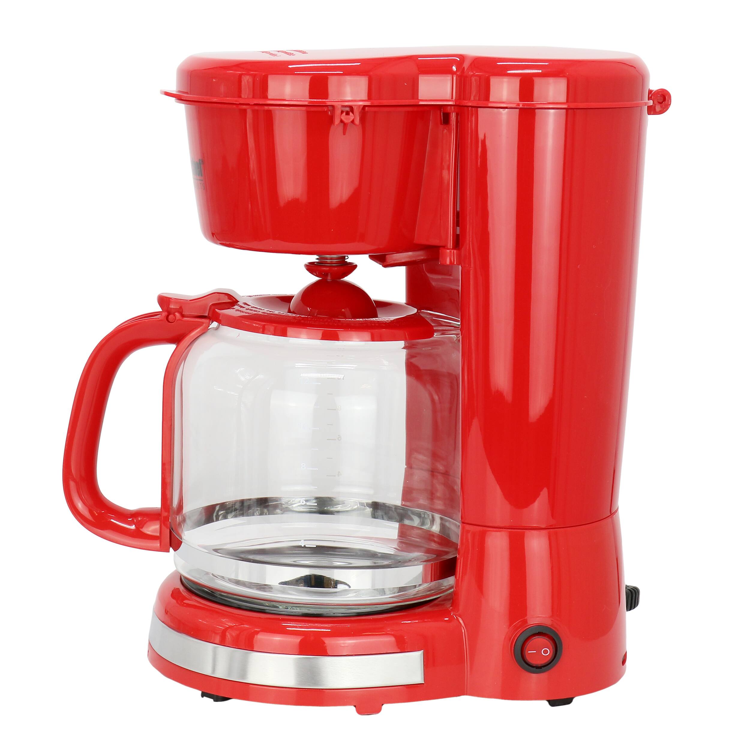 Alt View 1. Better Chef - Better Chef 12 Cup 900 Watt Coffee Maker in Red - Red.