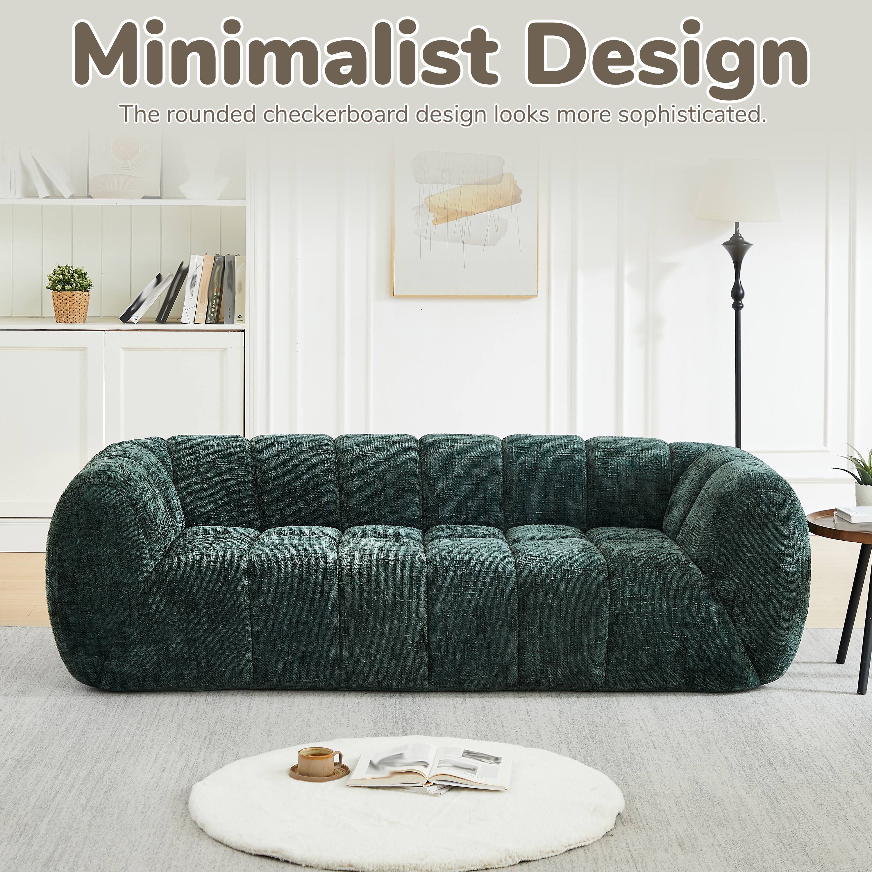Minimalist Design  
The rounded checkerboard design looks more sophisticated.