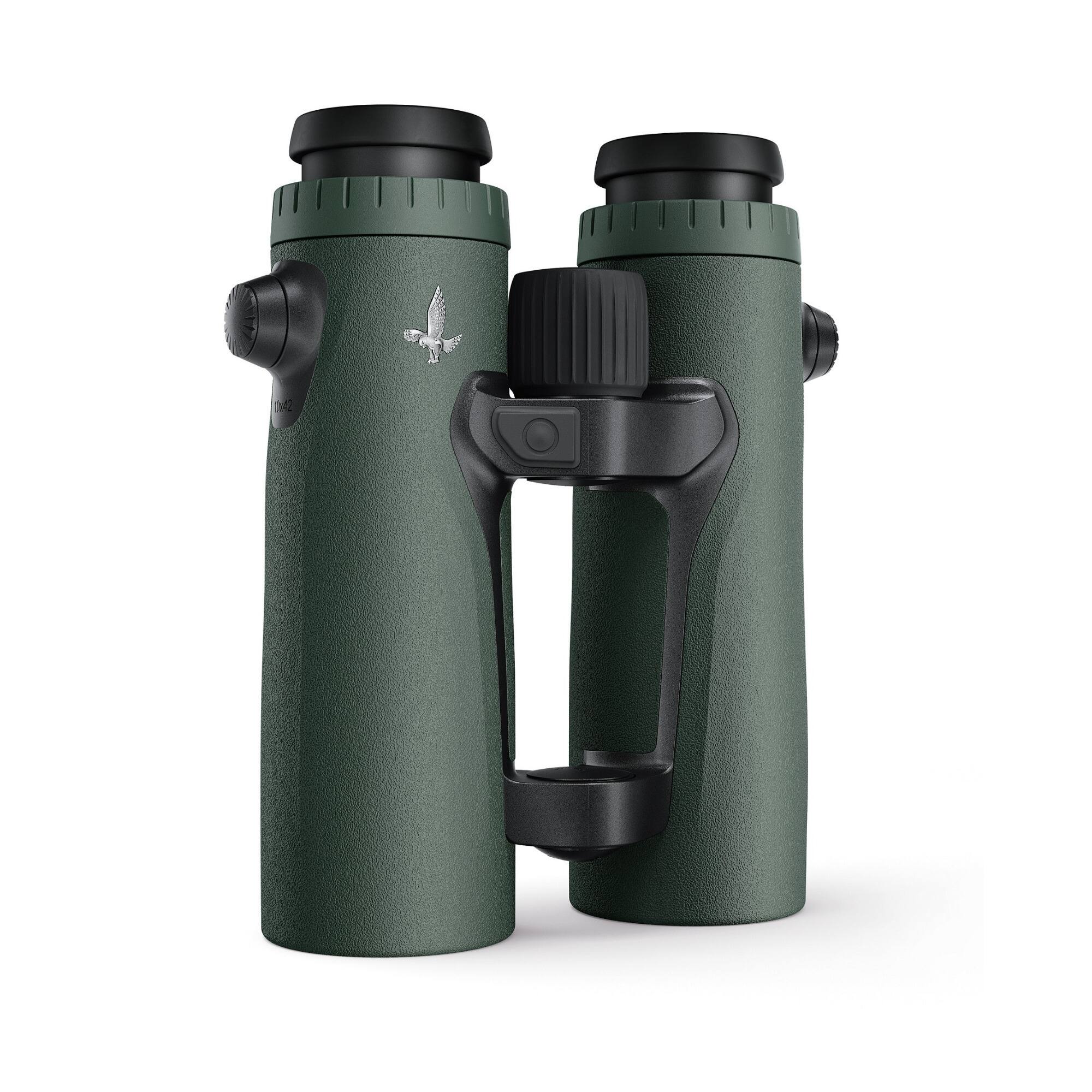 Left. Swarovski - Swarovski Optik EL Laser Rangefinder Binoculars with Tracking Assistant Bundle.