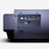 Back. Hisense - PX1 Triple-Laser Ultra-Short Throw Home Theater Projector, 4K UHD, HDR, Android TV, Dolby Atmos, 2000 Lumens - Blue.