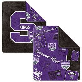 Logo Brands - Sacramento Kings 50" x 60" Dream Weave Throw Blanket - Purple