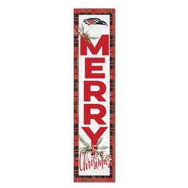 Jardine - Southern Oregon Raiders 12'' x 48'' Outdoor Merry Christmas Leaner - White