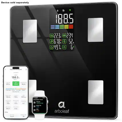 Device sold separately.
lb: 188.5
BMI: 23.4
Body Fat: 22.3%
Skeletal Muscle Mass: 56.5%
Body Water: 6.1%
Bone Mass: 49.7%
Metabolic Age: 23
Weight: 10:03
Body Type: Normal
Measurement Details: 01/11/2021
Body Fat: 23.4
BMI: 23.4
Body Water: 6.1
Skeletal Muscle Mass: 56.5
Metabolic Age: 23
Weight: 10:03
Body Type: Normal