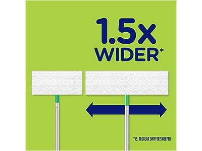 1.5x WIDER*

vs. Regular Swiffer Sweeper