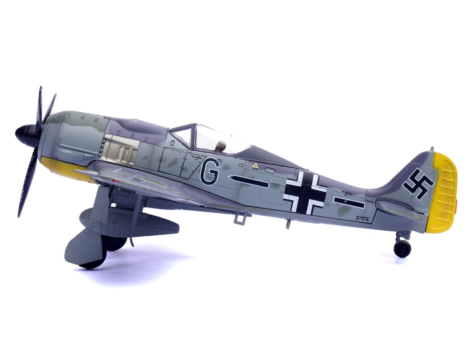 Angle. Legion - Focke-Wulf Fw 190A Aircraft 14-Victory Ace Hauptmann Wilhelm Gath Stab/JG 26 France 1942 German Luftwaffe 1/72 - Multicolor.