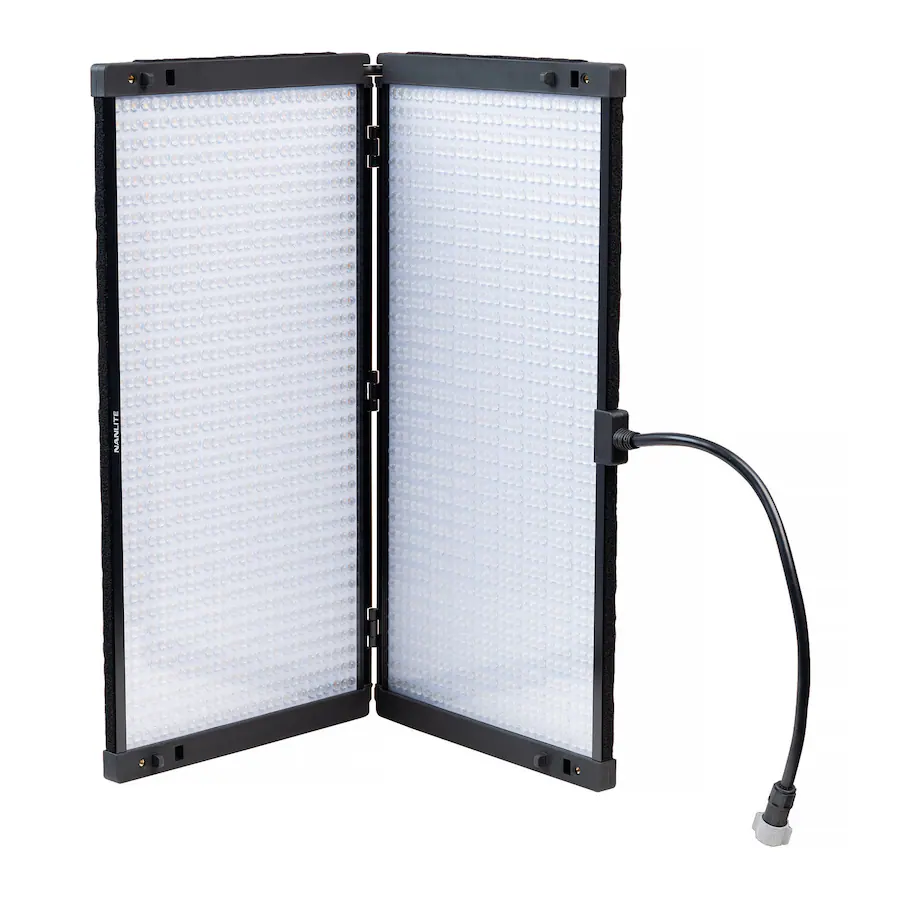 NANLITE PavoSlim 240C RGBWW LED Panel with Softbox, Eggcrate and ...