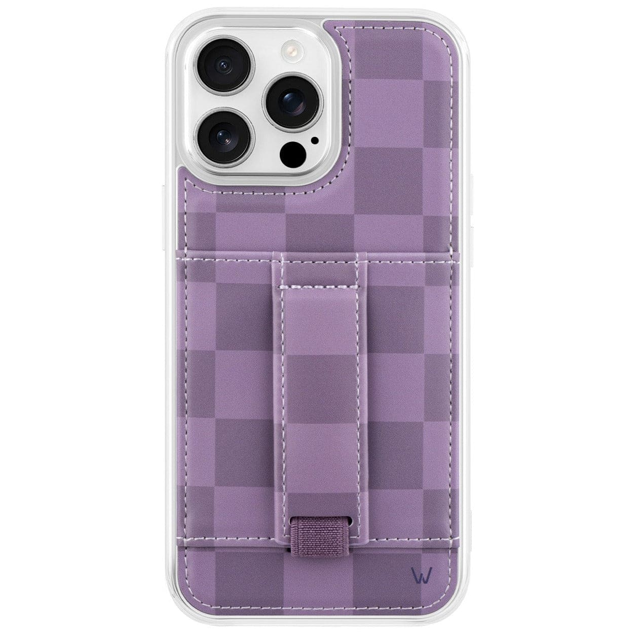 Walli Cases - iPhone 15 Phone Case with Wallet and Finger Strap - Purple Haze