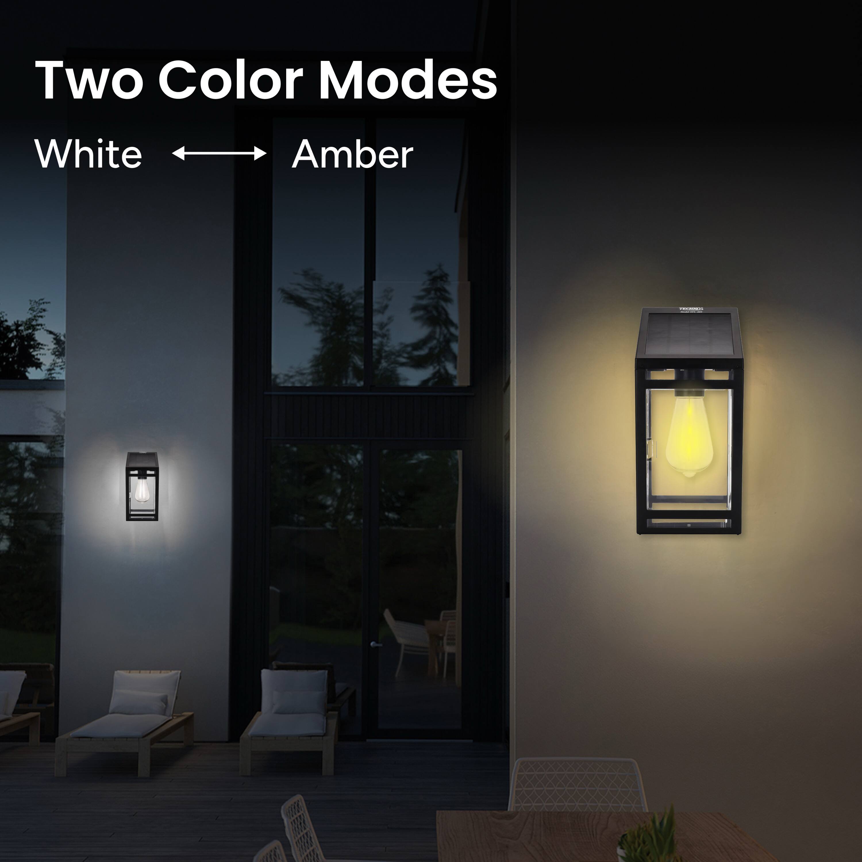 Two Color Modes
White
Amber