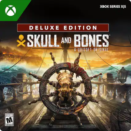 Xbox Series XIS Deluxe Edition Skull and Bones: A Ubisoft Original. Mature 17+. M. ESRB. - M (Mature 17+)