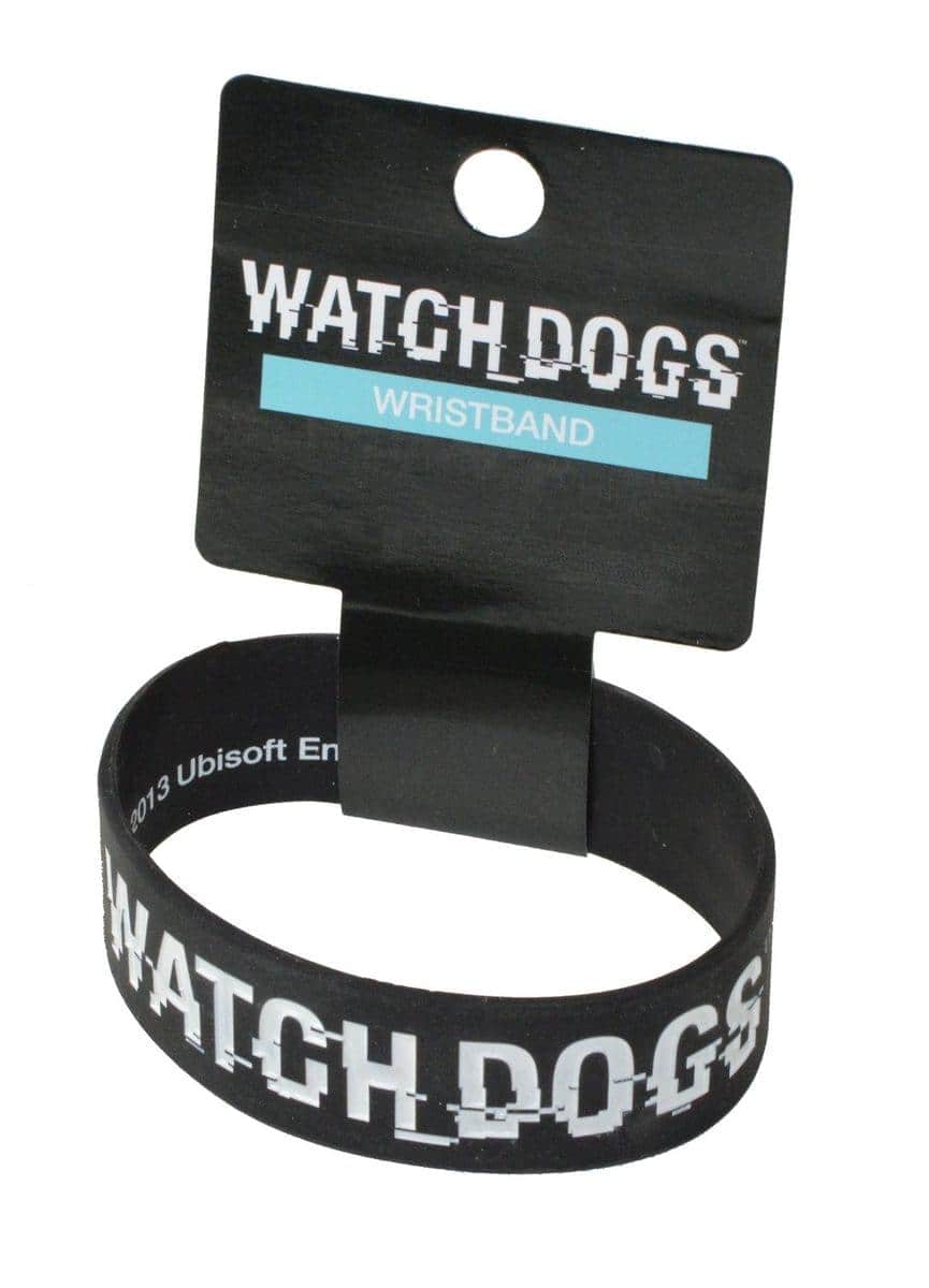 ThinkGeek - Watch Dogs Silicone Logo Wristband - Black