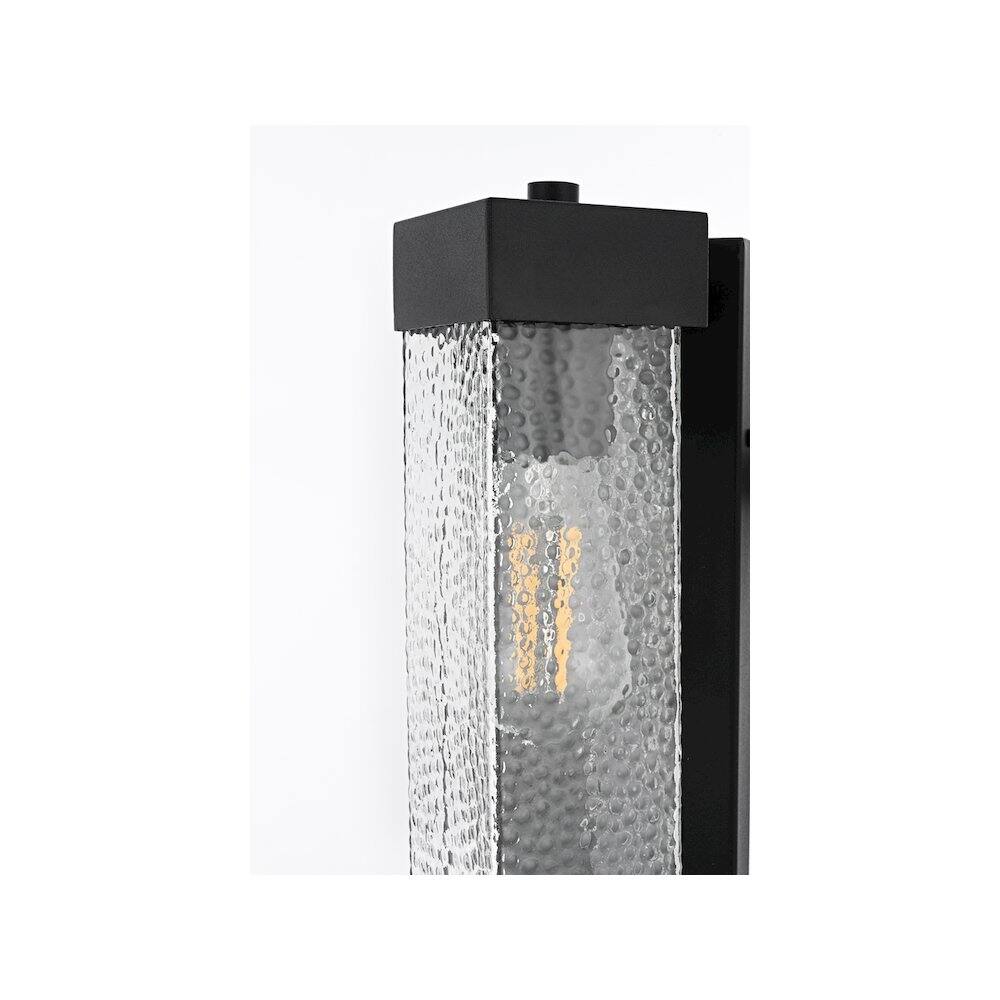 Alt View 2. Elegant Lighting - Swain 7 inch Outdoor Pendant in Black - Black.