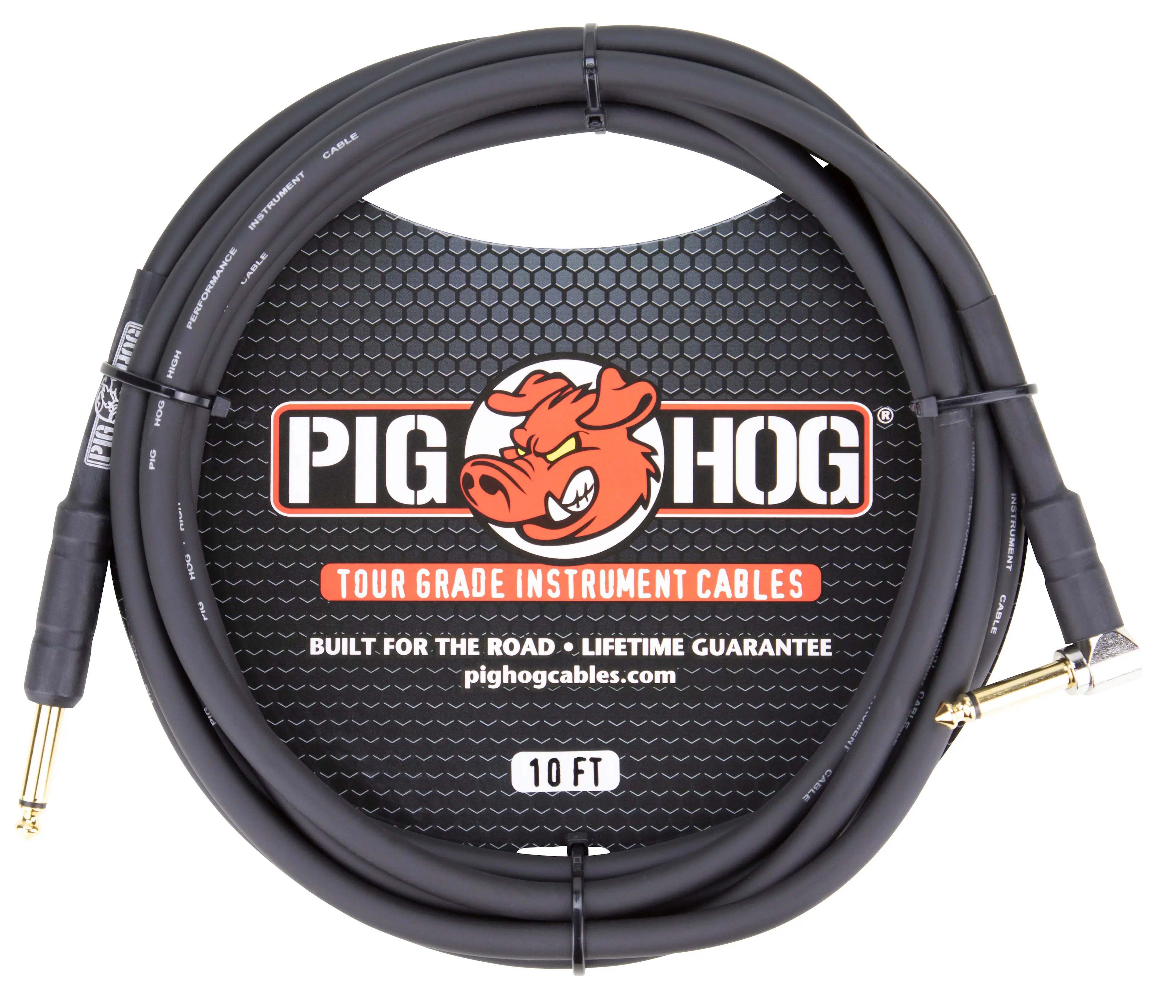 PIG HOG  
TOUR GRADE INSTRUMENT CABLES  
BUILT FOR THE ROAD • LIFETIME GUARANTEE  
pighogcables.com  
10 FT