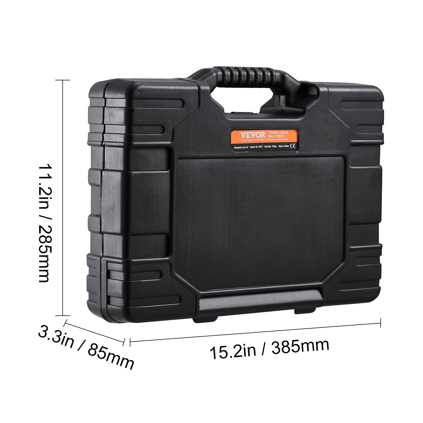 11.2in / 285mm
3.3in / 85mm
15.2in / 385mm
TOUGH TOOLS VEVOR HALF PRICE
CE