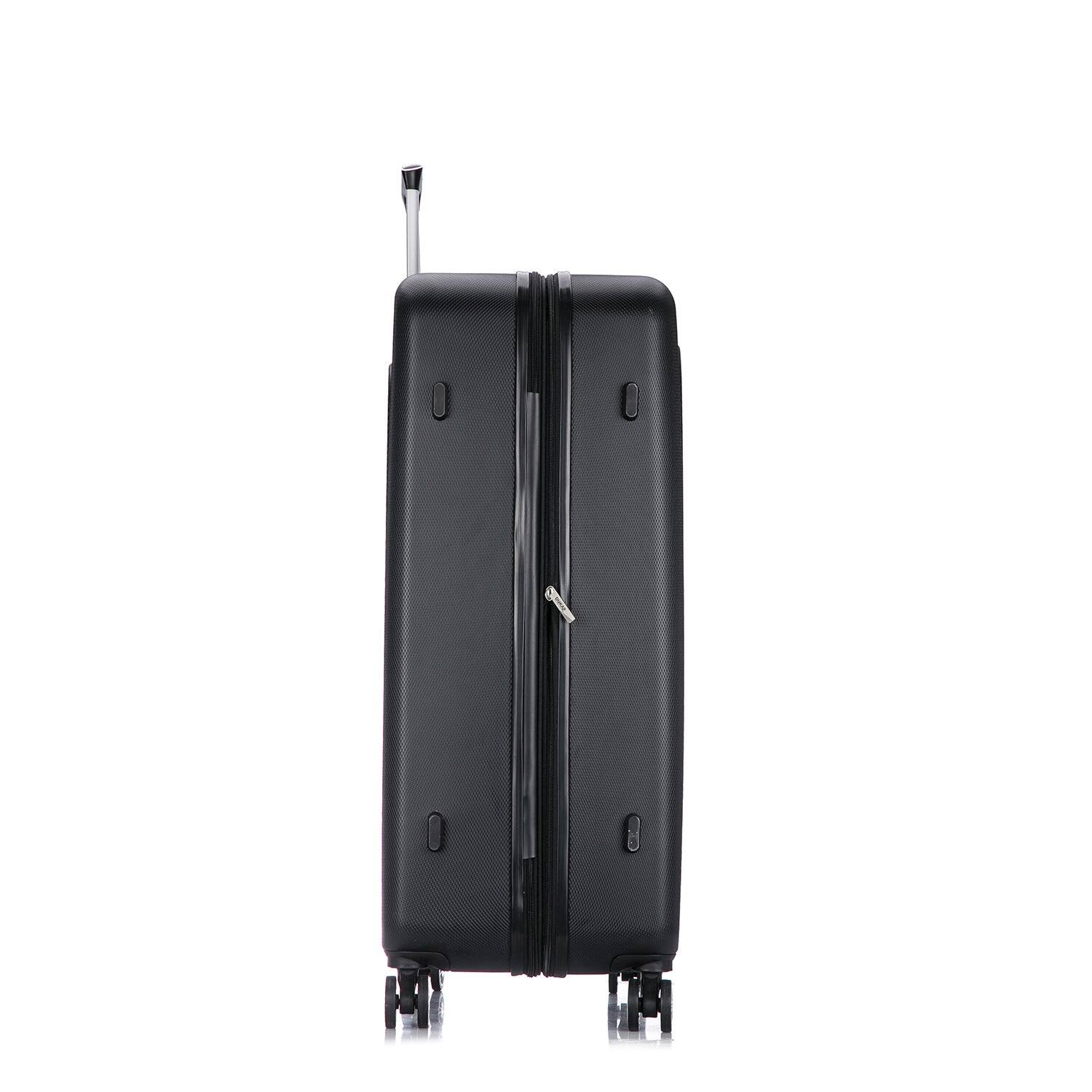 Alt View 3. DUKAP - Crypto Lightweight Hardside Spinner Luggage 32" - BLACK.
