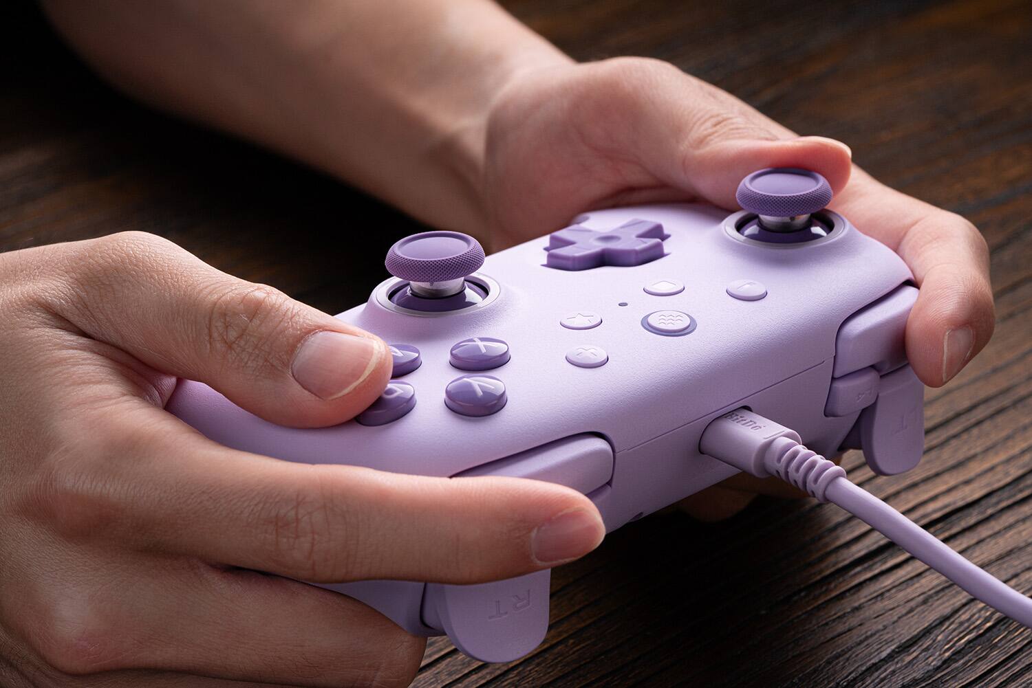 Alt View 20. 8BitDo - Ultimate 2C Wired Controller for Android and Windows with Hall Effect Joysticks - Purple.