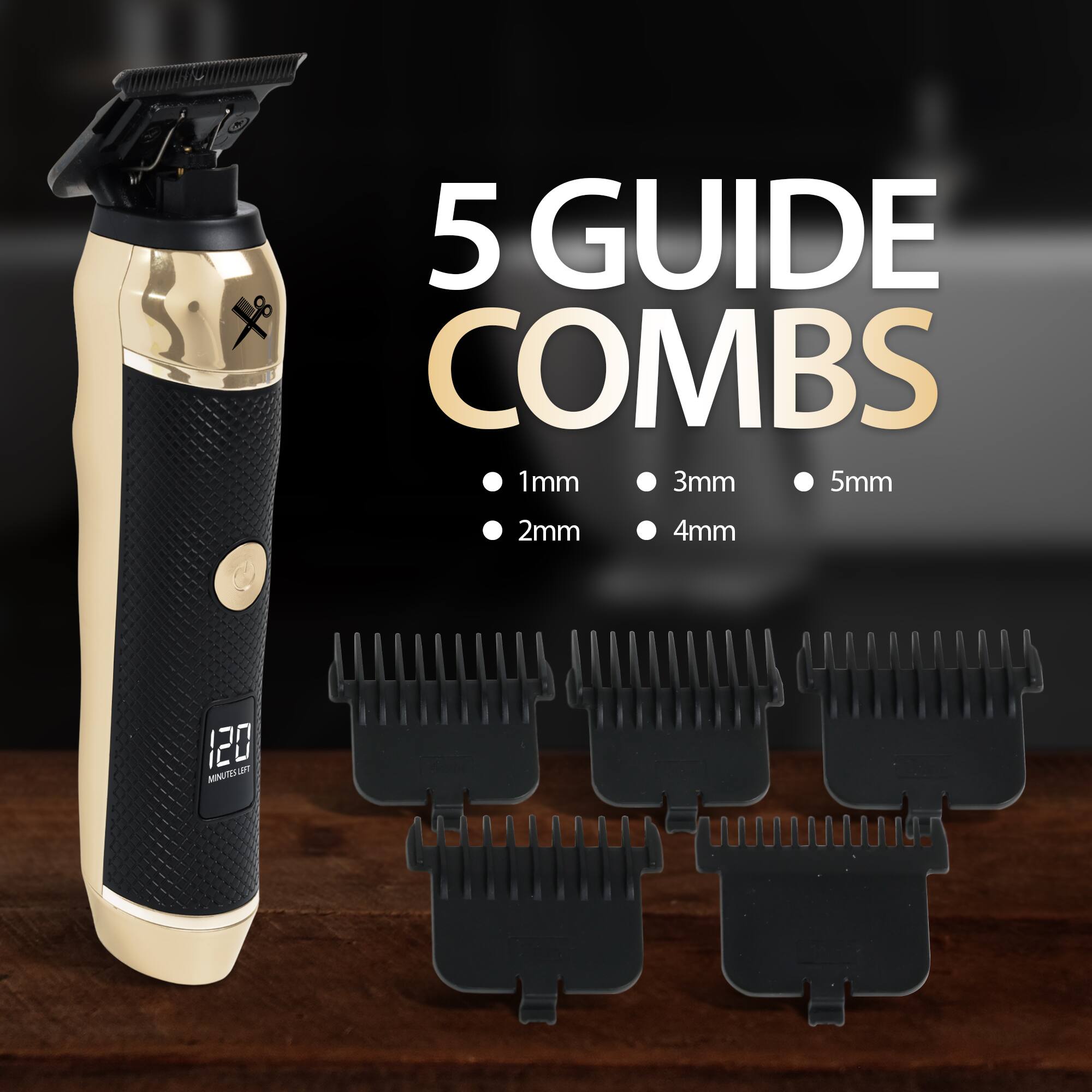 5 GUIDE COMBS 1mm 3mm 5mm 2mm 4mm