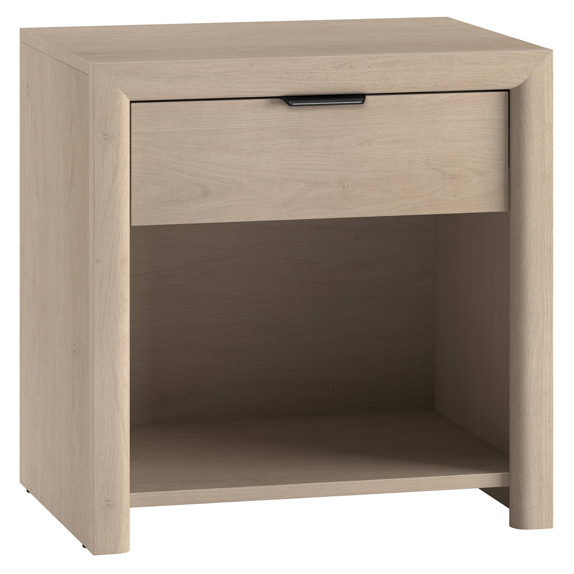 Front. Hudson&Canal - Clara 24" Rectangular Nightstand - White.