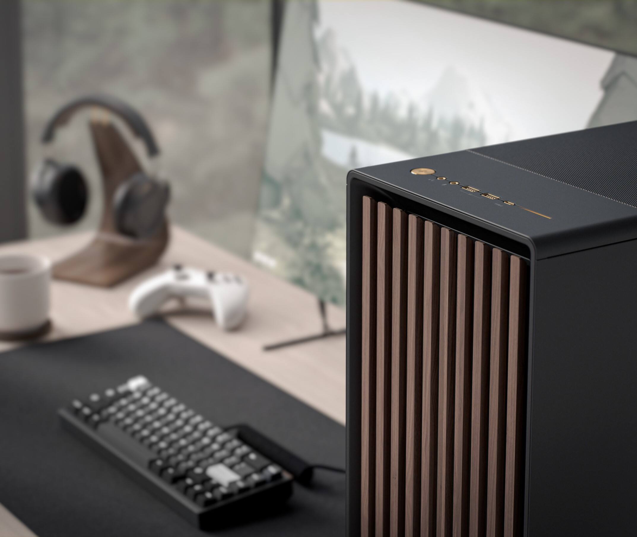 Angle. Cobratype - Elevate Gaming Desktop - AMD Ryzen 9 9900X - 32GB DDR5 Memory - AMD Radeon RX 9070 XT -  2TB NVMe - Black.