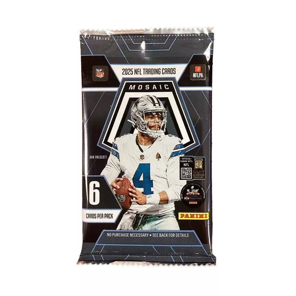 NFL 2025 NFL Trading Cards NFLPA Mosaic Ork Prescott 6 Cards Per Pack 4 Official - Panini No Purchase Necessary See Back For Details