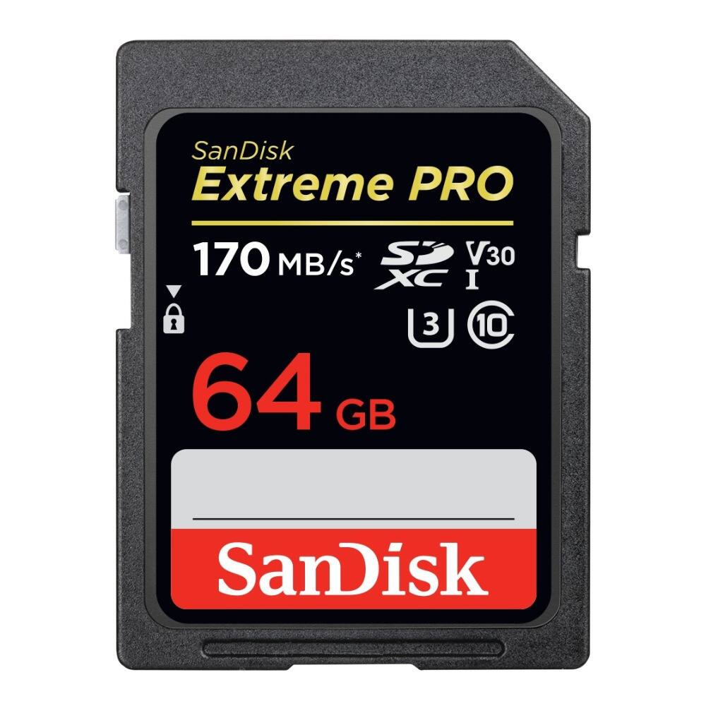 SanDisk Extreme PRO  
170 MB/s  
V30  
XC I  
3 10  
64 GB  
SanDisk