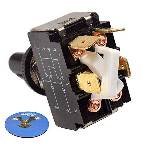 Angle. HQRP - Momentary Toggle Switch for Husky Brute Electric Trailer Tongue Jack Models HT87452 HB3000 HB4500 - black.