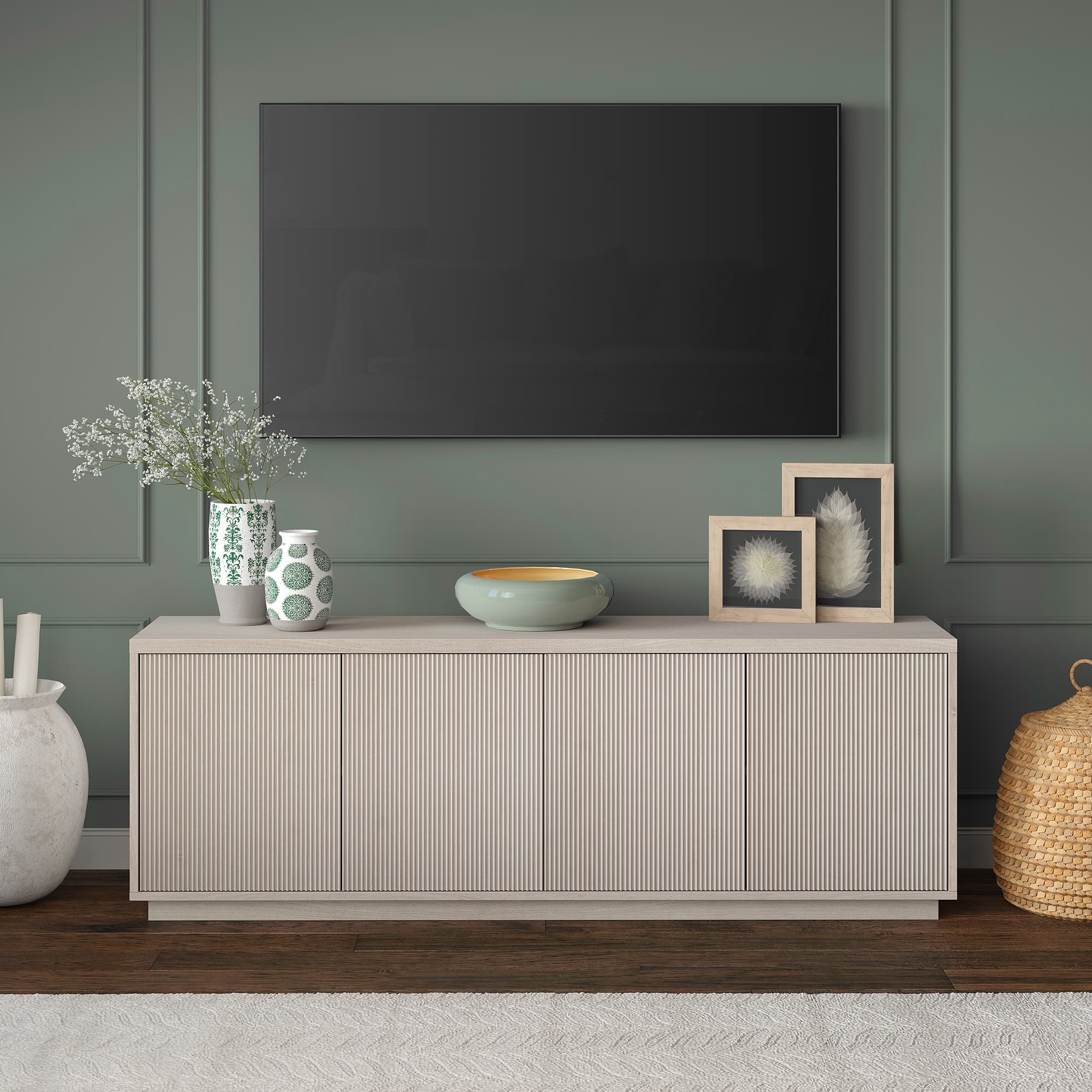 Front Zoom. Camden&Wells - Marten TV Stand for Most TVs up to 75" - White Wash.