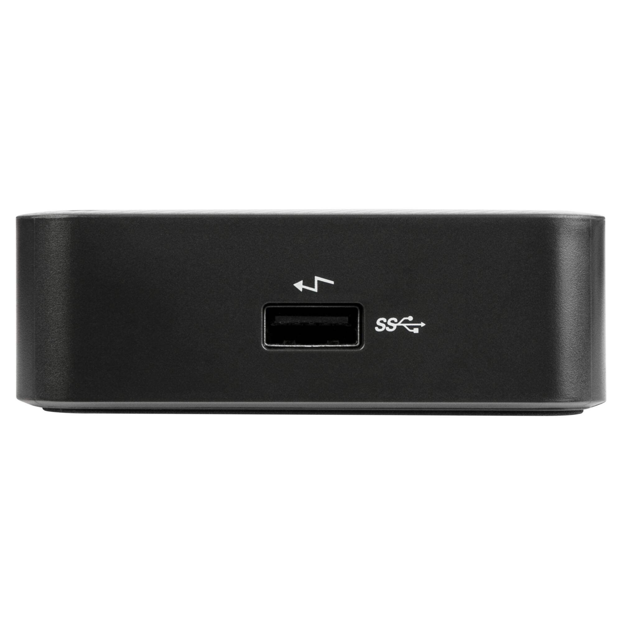 Alt View 6. Targus - USB-C Multi-Function DisplayPort Alt. Mode Triple Video Docking Station with 85W Power - Gray.