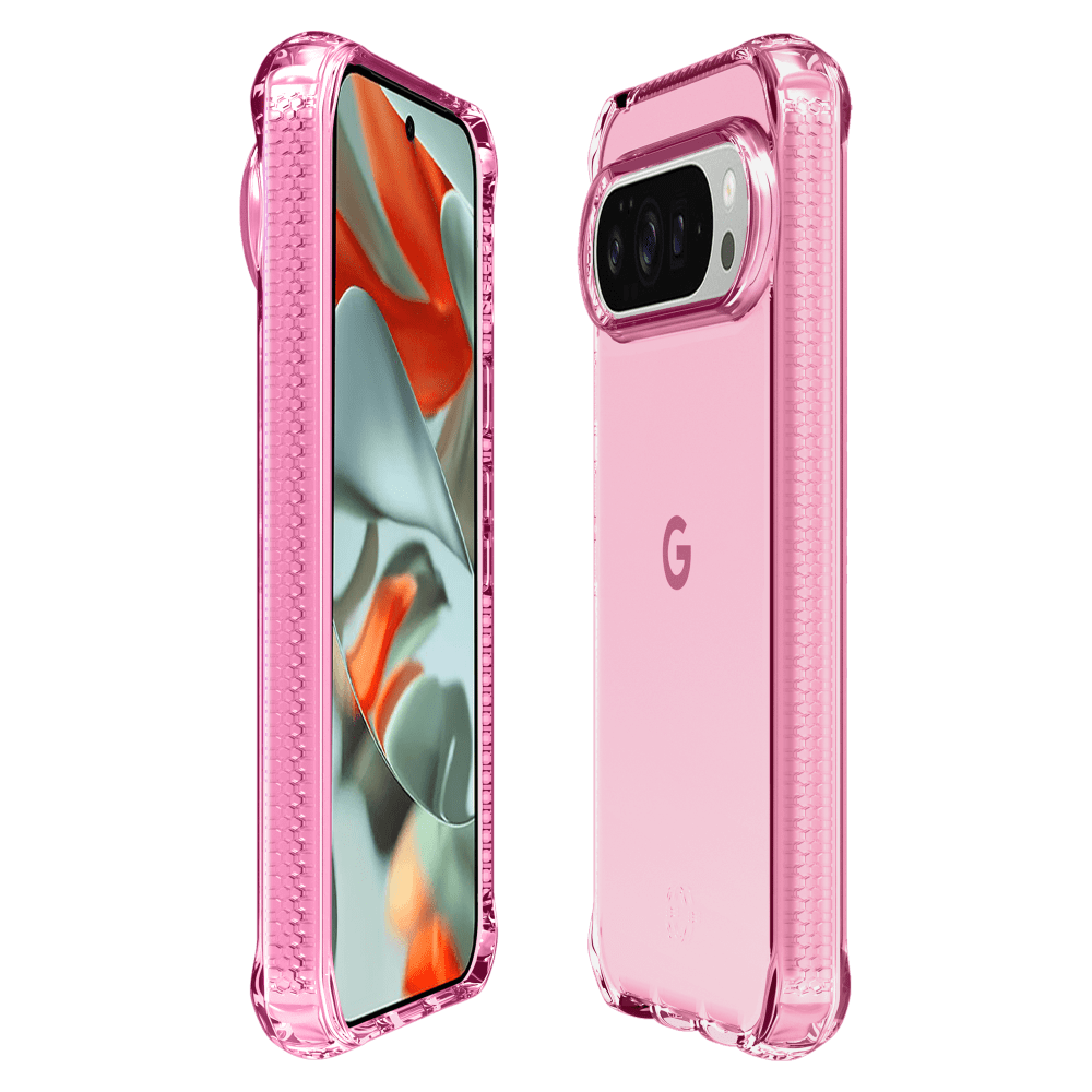 Alt View 2. Itskins - SPECTRUM R // CLEAR Case for Google Pixel 10 / 10 Pro - Light Pink.