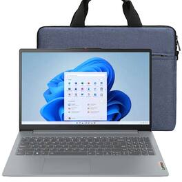 Lenovo - IdeaPad Slim 3i 15.6" Full HD Laptop 8GB Memory, 128GB UFS (Grey) + Bag - Arctic Grey