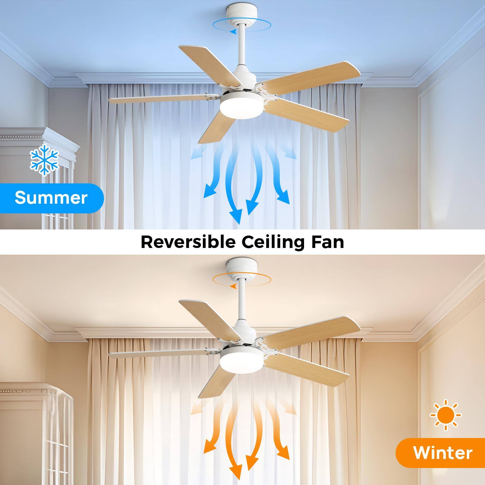Summer Reversible Ceiling Fan Winter