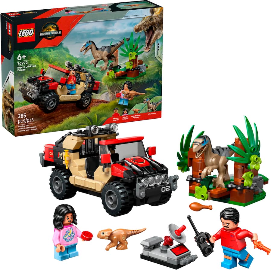 LEGO Jurassic World Raptor Off Road Escape 76972 6526383 Best Buy