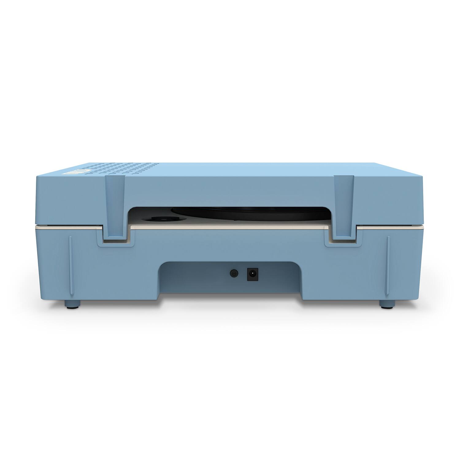 Alt View 18. Victrola - Re-Spin Sustainable Bluetooth Suitcase Record Player - Light Blue.