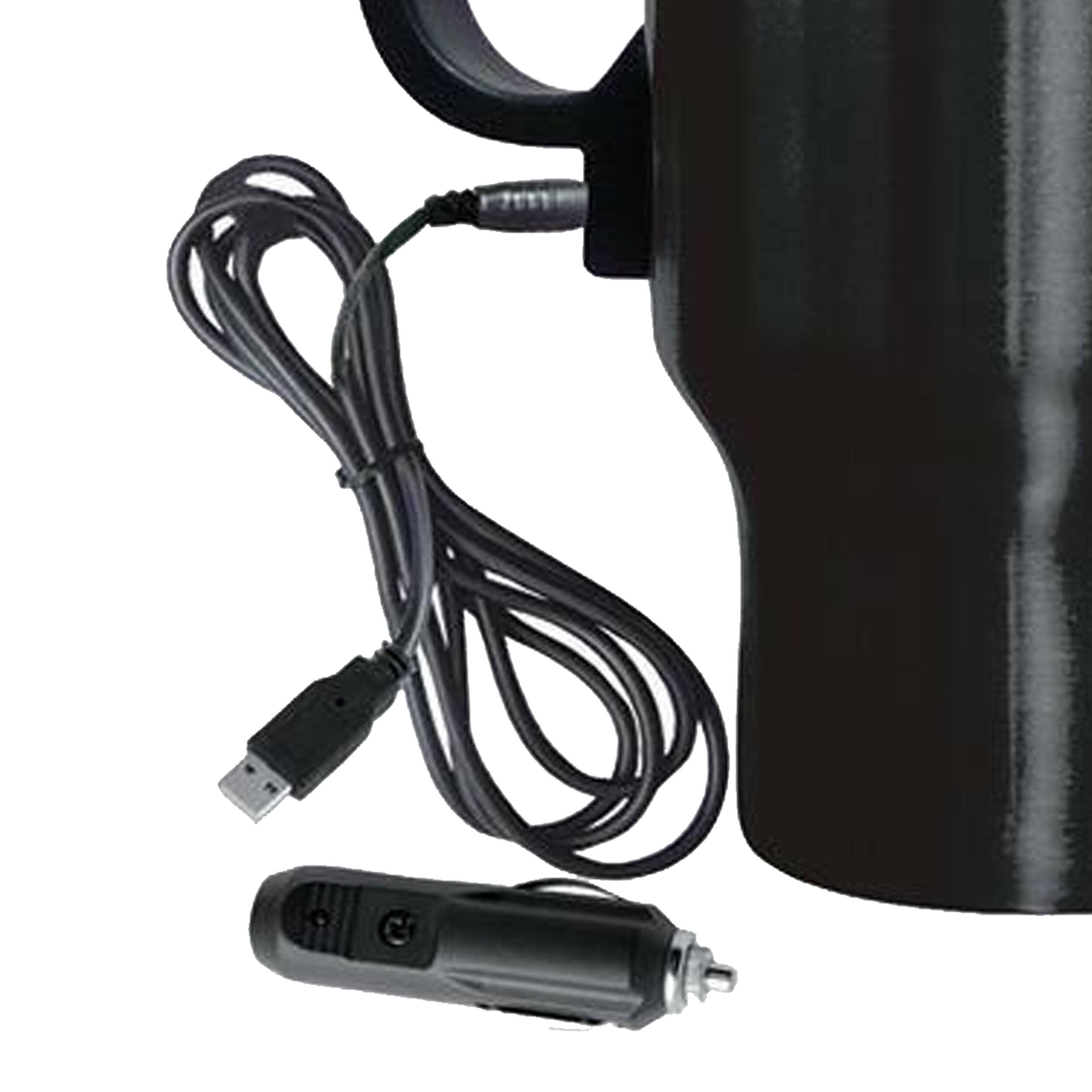 Alt View 1. Brentwood - Brentwood Electric Coffee Mug W/ Wire Car Plug - Black.