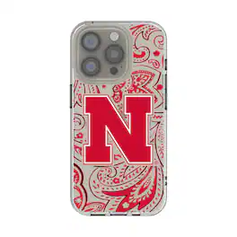 Keyscaper - NCAA - Nebraska Huskers iPhone Paisley Design Clear Case - 14 - Multicolor
