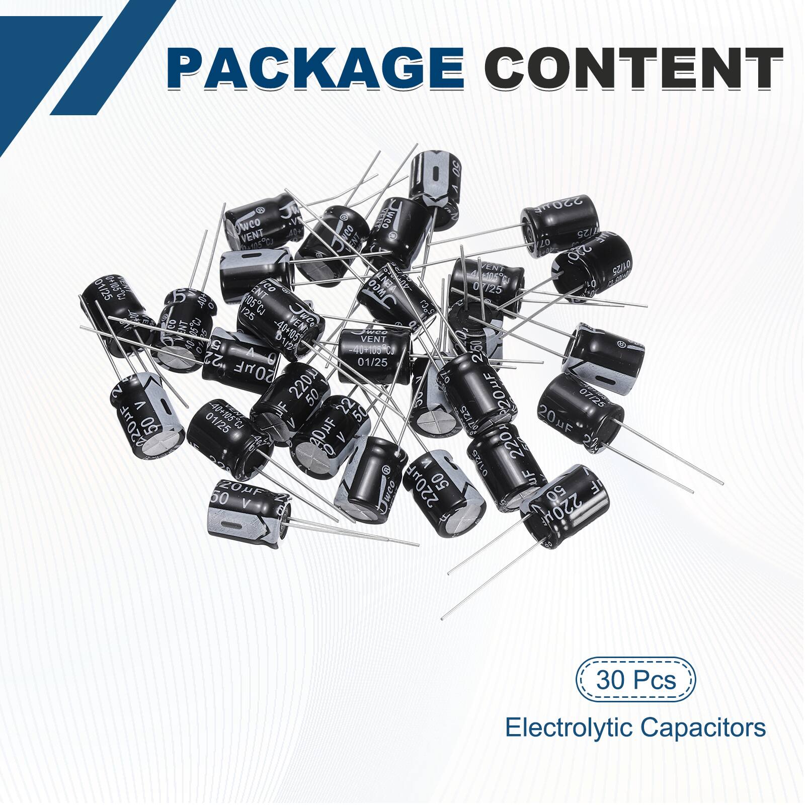 PACKAGE CONTENT

- 220uF 25V
- 205C
- 250uF 25V
- 125C
- 105C
- 220uF 25V
- 220uF 25V
- 220uF 25V
- 220uF 25V
- 220uF 25V
- 220uF 25V
- 220uF 25V
- 220uF 25V
- 220uF 25V
- 220uF 25V
- 220uF 25V
- 220uF 25V
- 220uF 25V
- 220uF 25V
- 220uF 25V
- 220uF 25V
- 220uF 25V
- 22