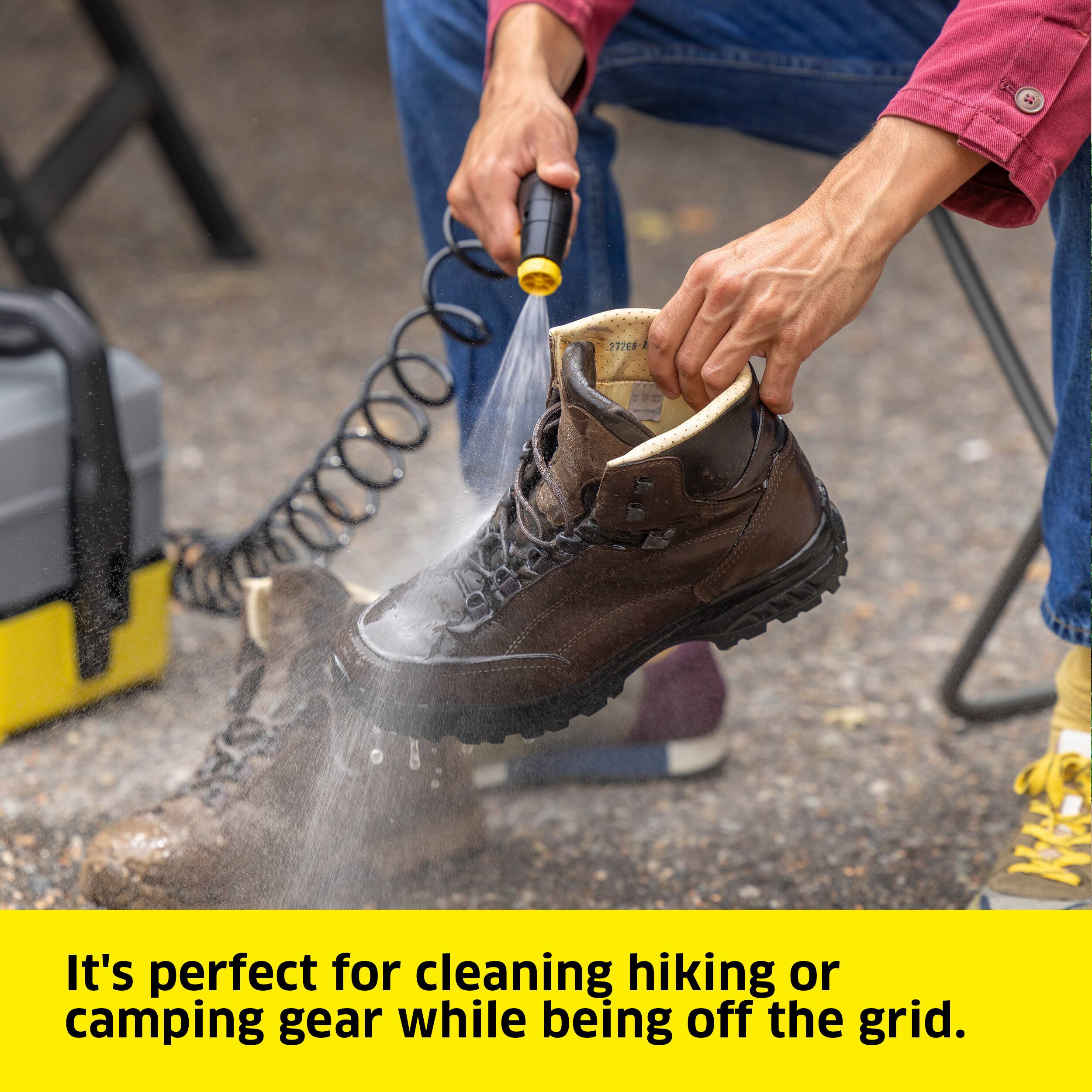 272C8 1 It's perfect for cleaning hiking or camping gear while being off the grid.