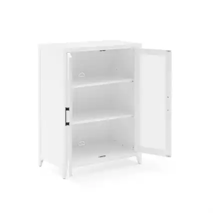 Front. Crosley Furniture - Milo Stackable Kitchen Storage Pantry - White.