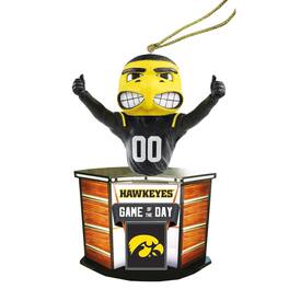 Santa's Workshop - Iowa Hawkeyes 4" Game of the Day Ornament - Purple