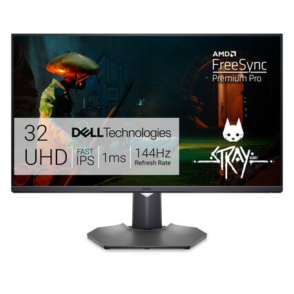 AMD FreeSync Premium Pro
32"
DELL Technologies
UHD
FAST IPS
1ms
144Hz Refresh Rate
STRAY