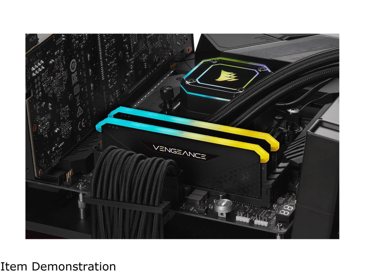 CORSAIR Vengeance RGB RS 64GB (2 x 32GB) 288 Pin PC RAM DDR4 3200