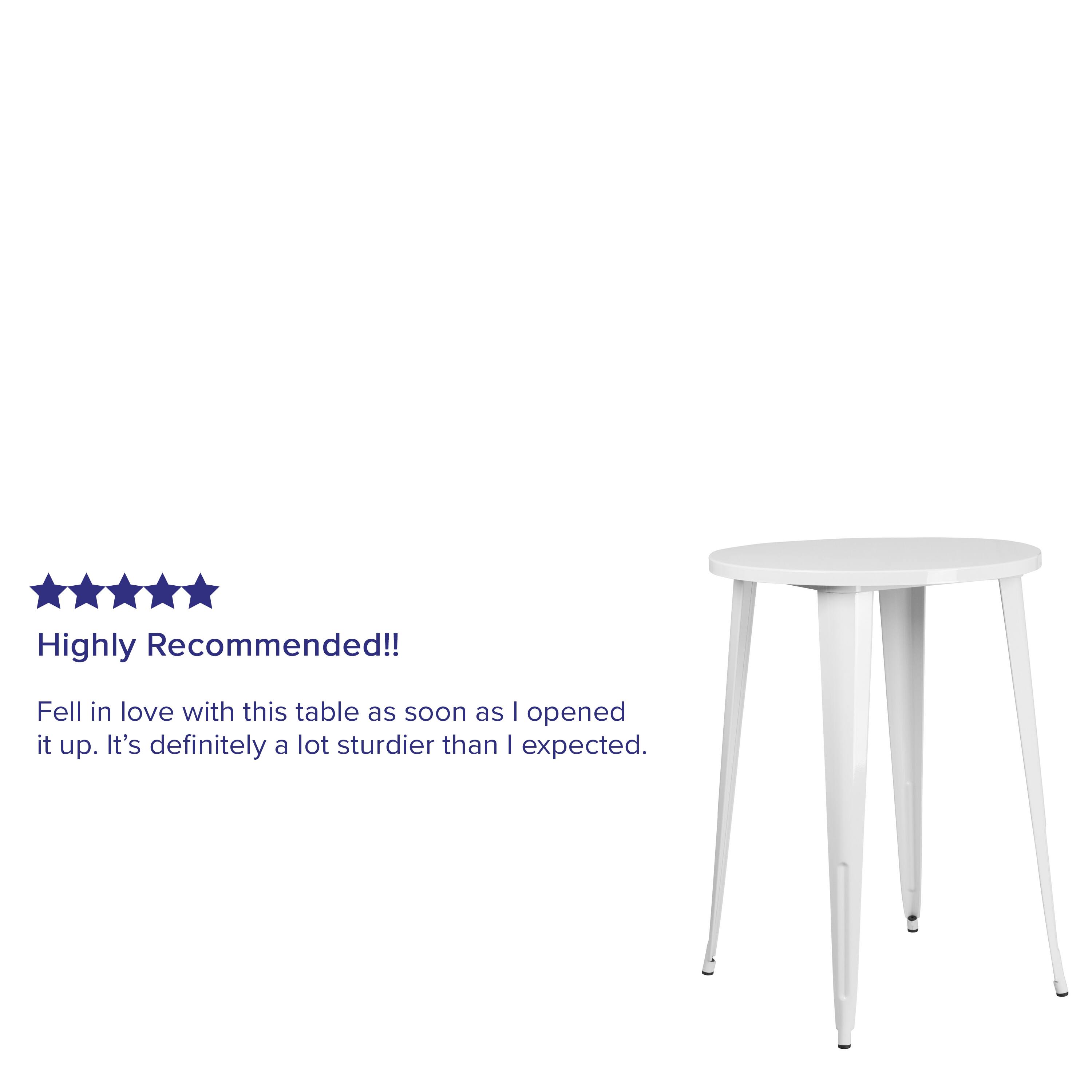 Highly Recommended!!  
Fell in love with this table as soon as I opened it up. It's definitely a lot sturdier than I expected.