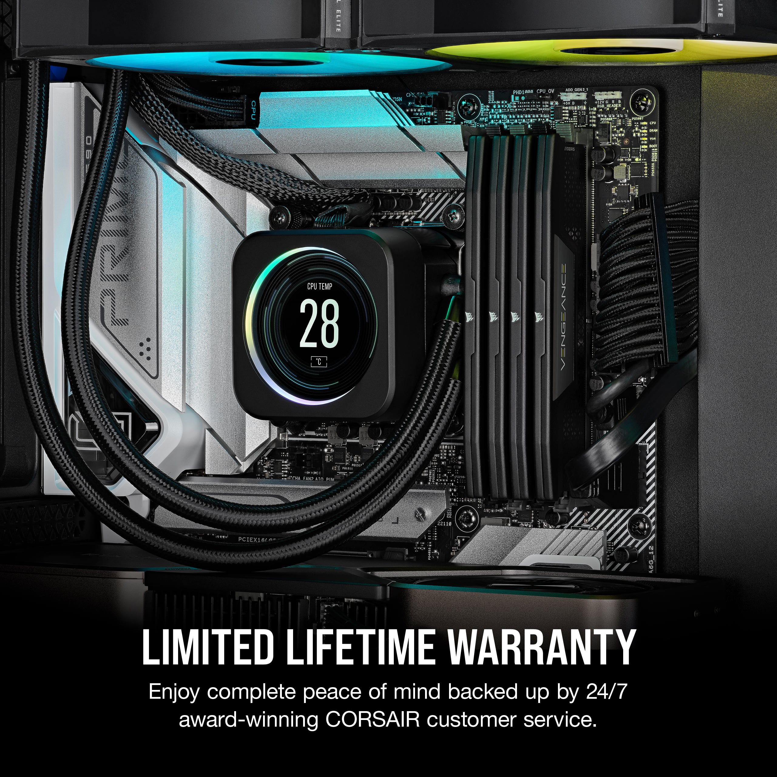 Limited Lifetime Warranty: Enjoy complete peace of mind backed up by 24/7 award-winning CORSAIR customer service.